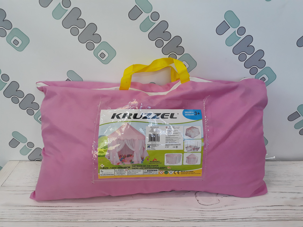 Палатка детская игровая розовая KRUZZEL 6104 - фото 9 - id-p108932712