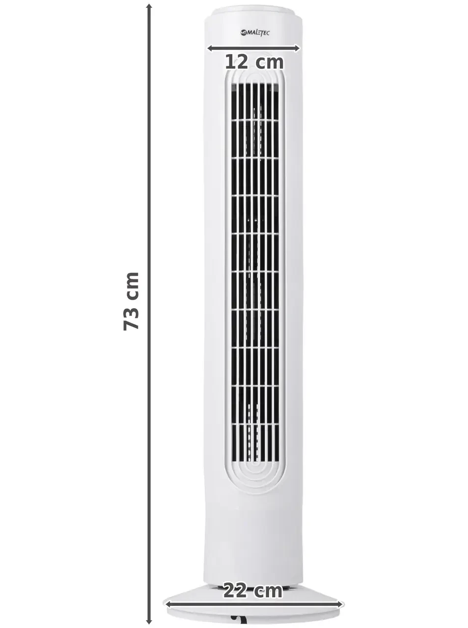 Вентилятор колонный Maltec WK120Wt белый Польша - фото 5 - id-p108933666