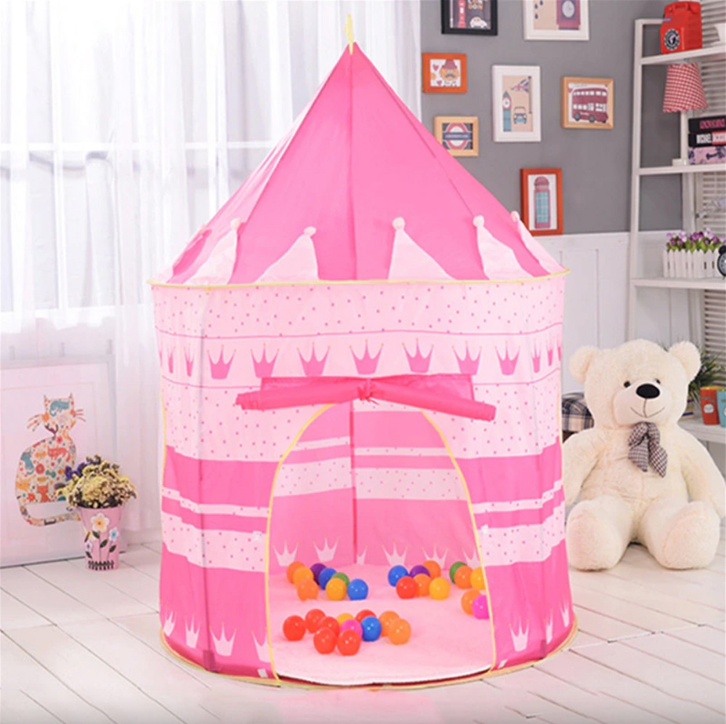 Палатка детская - шатер домик замок розовый 1164 - фото 1 - id-p108932724