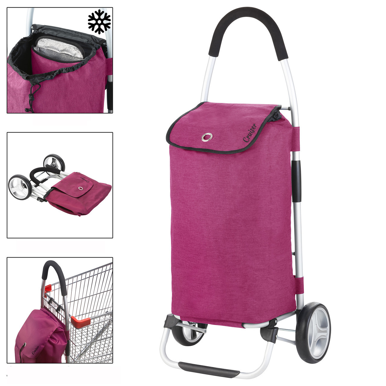 Сумка-тележка ShoppingCruiser Foldable 45 Purple (604319) - фото 2 - id-p108930739