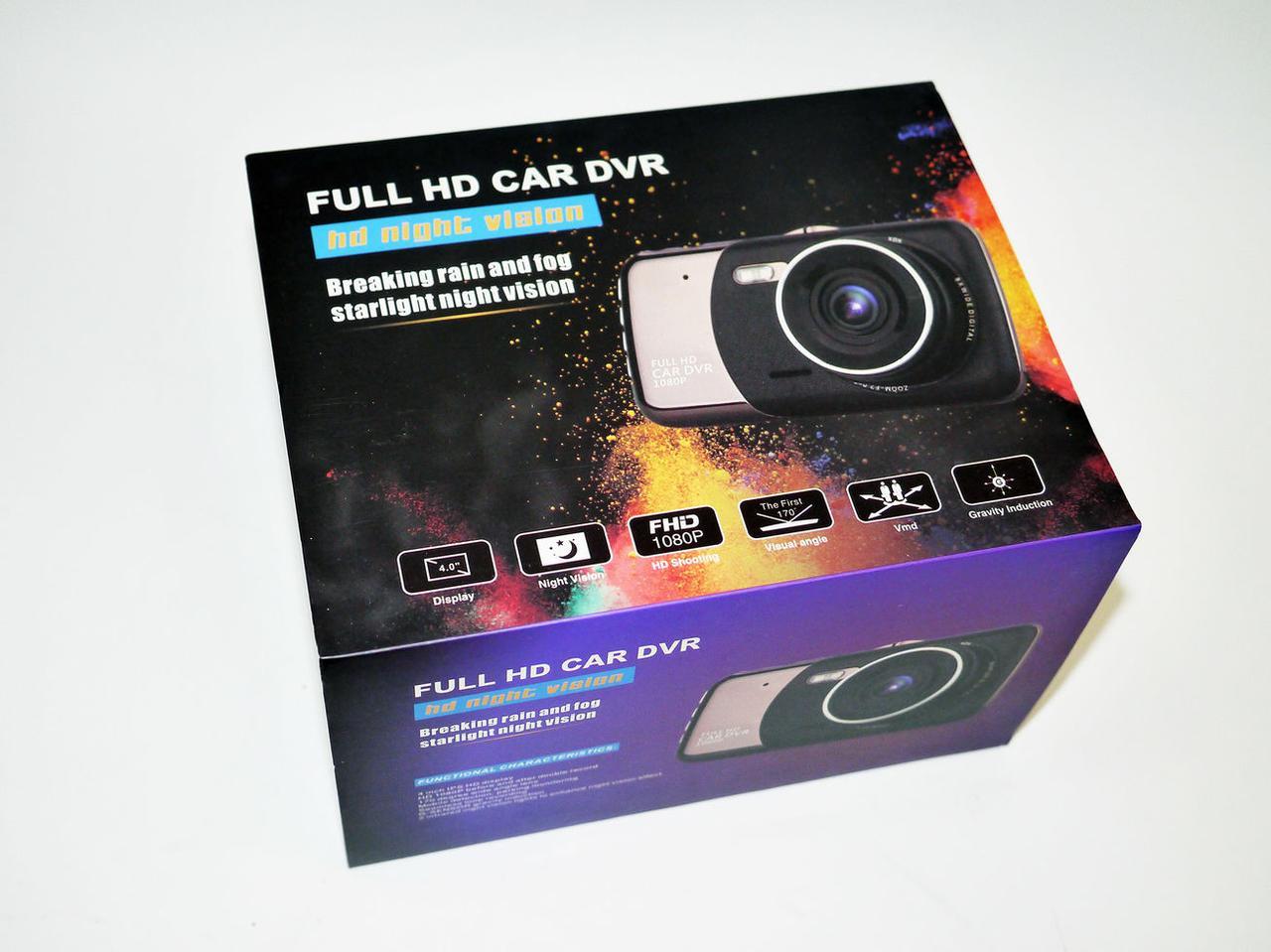 Видеорегистратор DVR T652 4" Full HD с выносной камерой заднего вида - фото 9 - id-p108928842