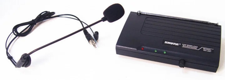 Радиомикрофон головной с базой Shure SH-201 беспроводная гарнитура - фото 6 - id-p108932755