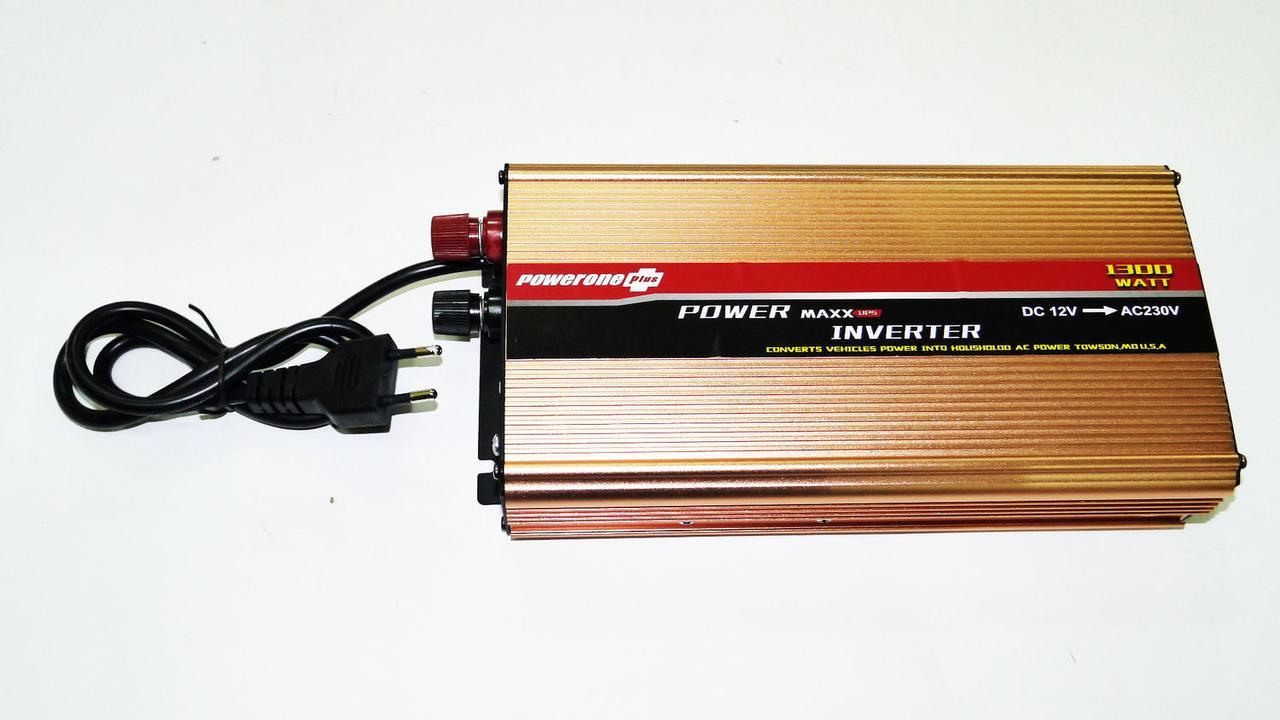 Инвертор Powerone 1300W с Зарядкой 12V 220V - фото 7 - id-p108928903