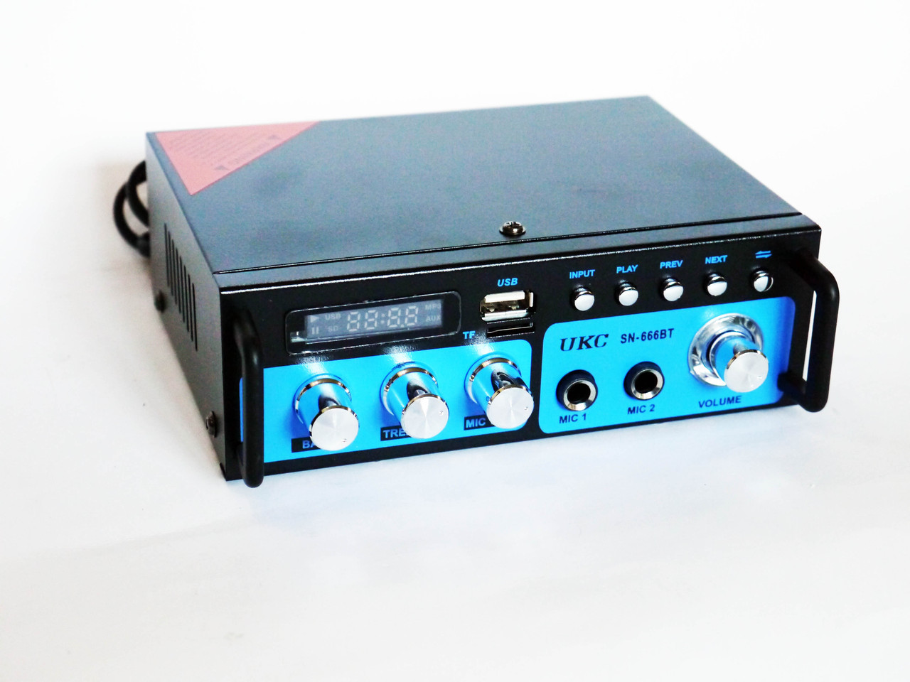 Усилитель звука UKC SN-666BT 2 канала по 300Вт. Bluetooth Караоке - фото 1 - id-p108927963