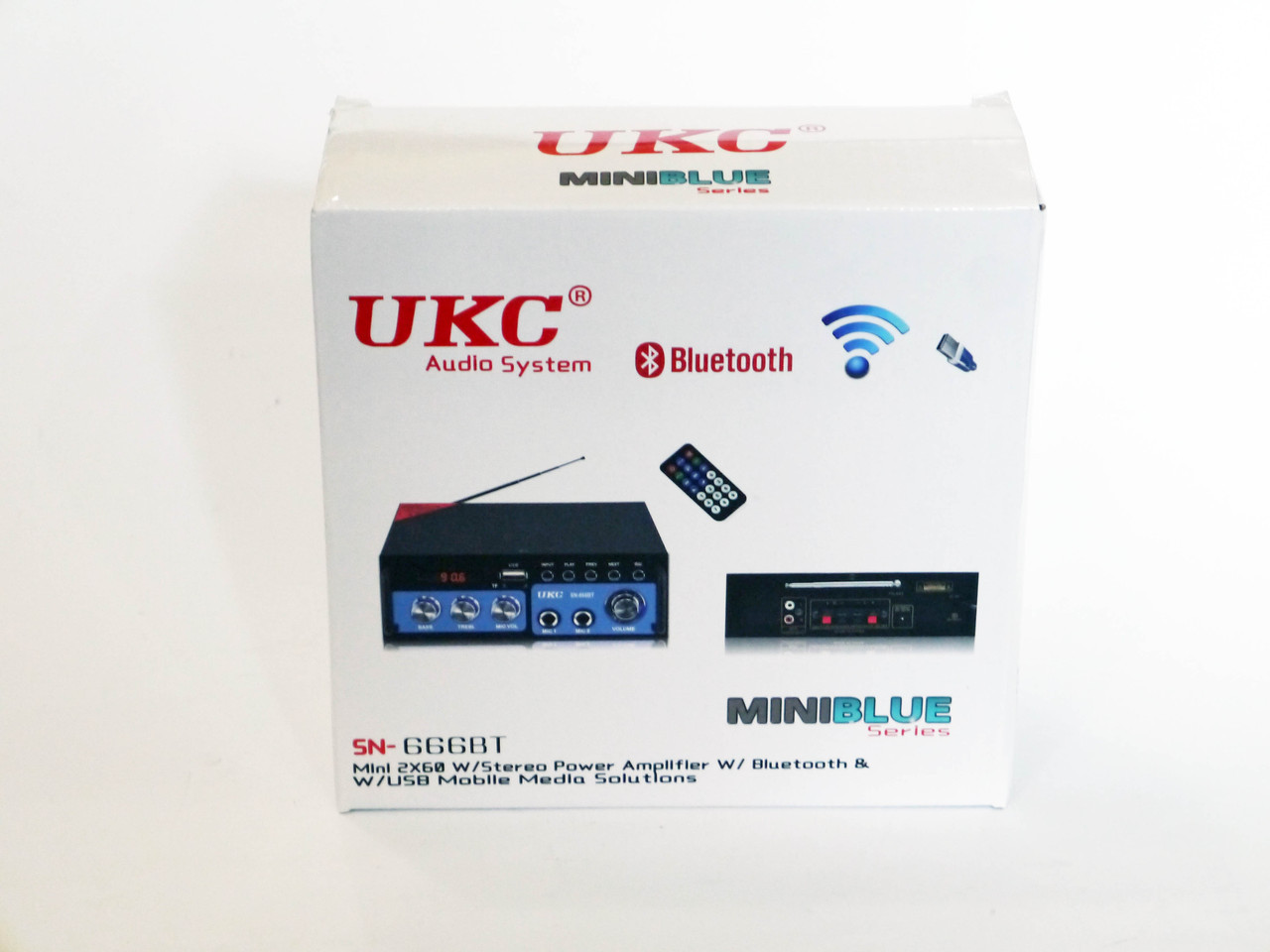 Усилитель звука UKC SN-666BT 2 канала по 300Вт. Bluetooth Караоке - фото 4 - id-p108927963