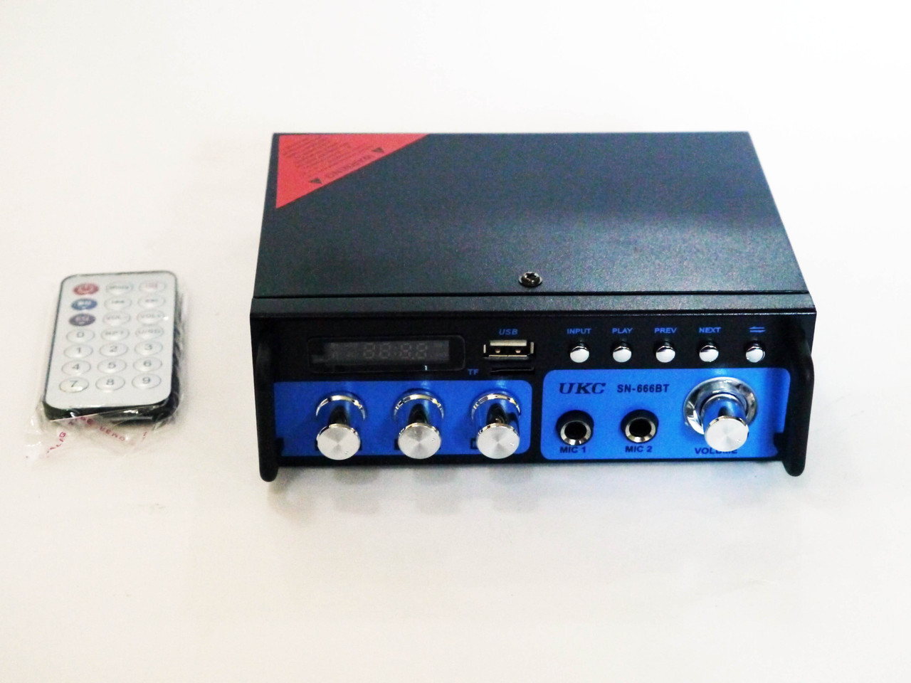 Усилитель звука UKC SN-666BT 2 канала по 300Вт. Bluetooth Караоке - фото 5 - id-p108927963