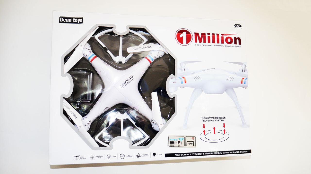 Квадракоптер drone 1million c WiFi камерой, радиоуправляемый - фото 6 - id-p108928928