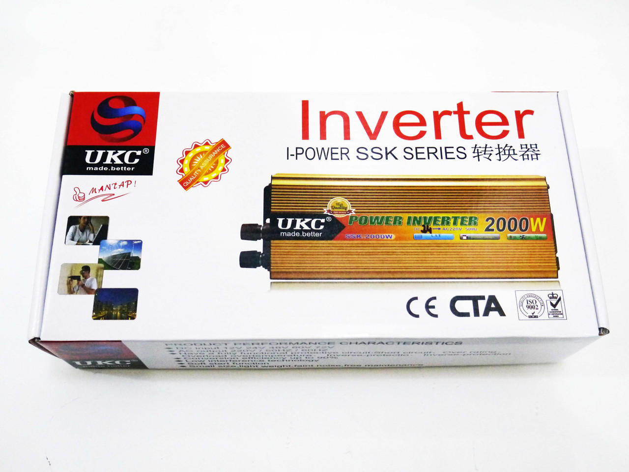 Инвертор 2000W 24V Преобразователь тока AC/DC - фото 2 - id-p108928024