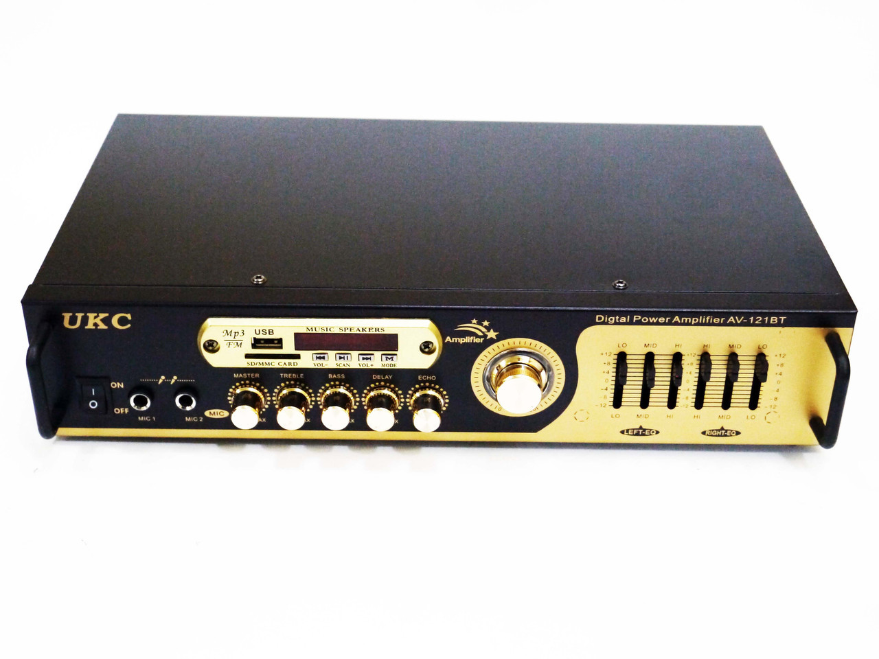 Усилитель звука UKC AV-121BT Bluetooth USB + Караоке - фото 7 - id-p108928025