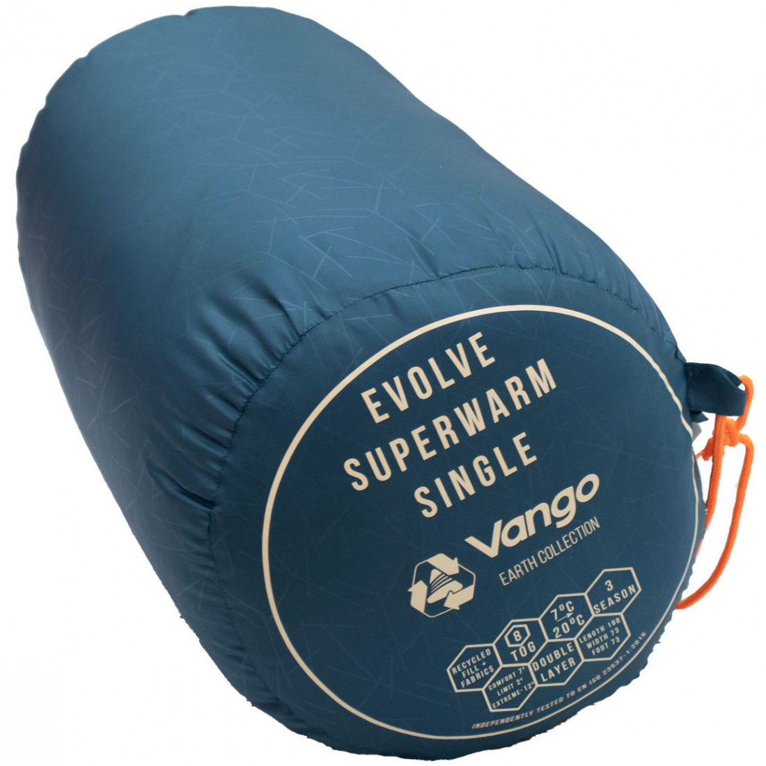 Спальный мешок Vango Evolve Superwarm Single/+2°C Moroccan Blue Left (SBREVOLVEM23TJ8) - фото 4 - id-p108931950
