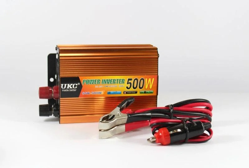 Инвертор UKC 500W 24V Преобразователь тока AC/DC Gold - фото 3 - id-p108928071