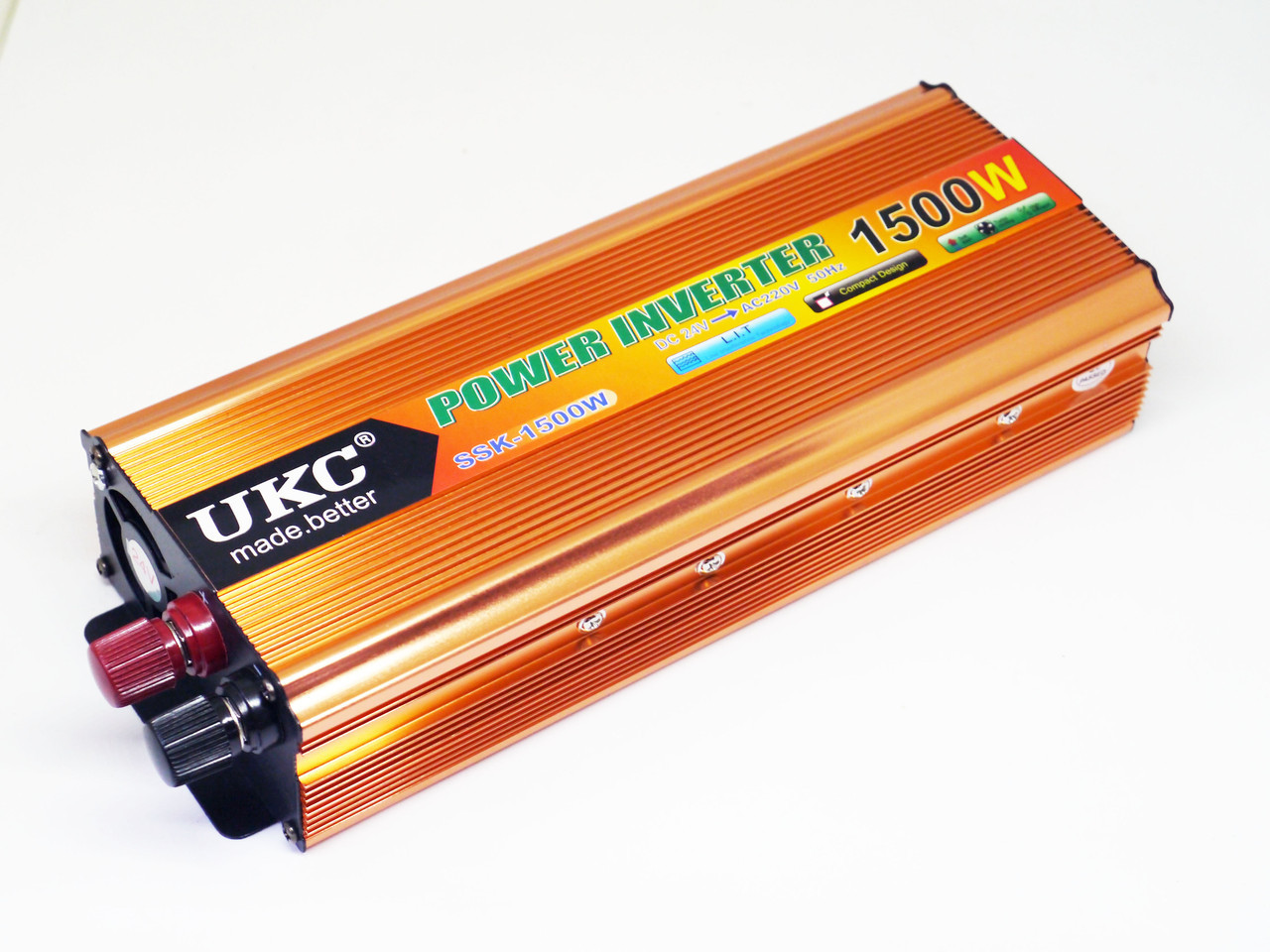 Инвертор UKC 1500W 24V Преобразователь тока AC/DC Gold - фото 6 - id-p108928072