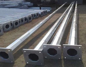 Опора 11 метр Граненая Фланцевая