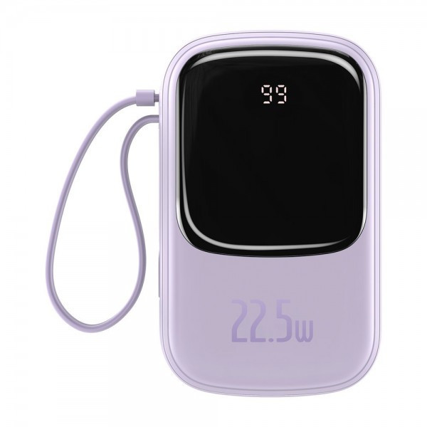 Повербанк 20000 мАч 22.5Вт USB Type-C фиолетовый Baseus Qpow PPQD-I05 - фото 1 - id-p108933899
