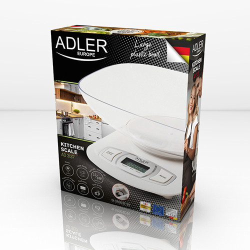 Весы кухонные Adler AD 3137 white Польша - фото 2 - id-p108928114