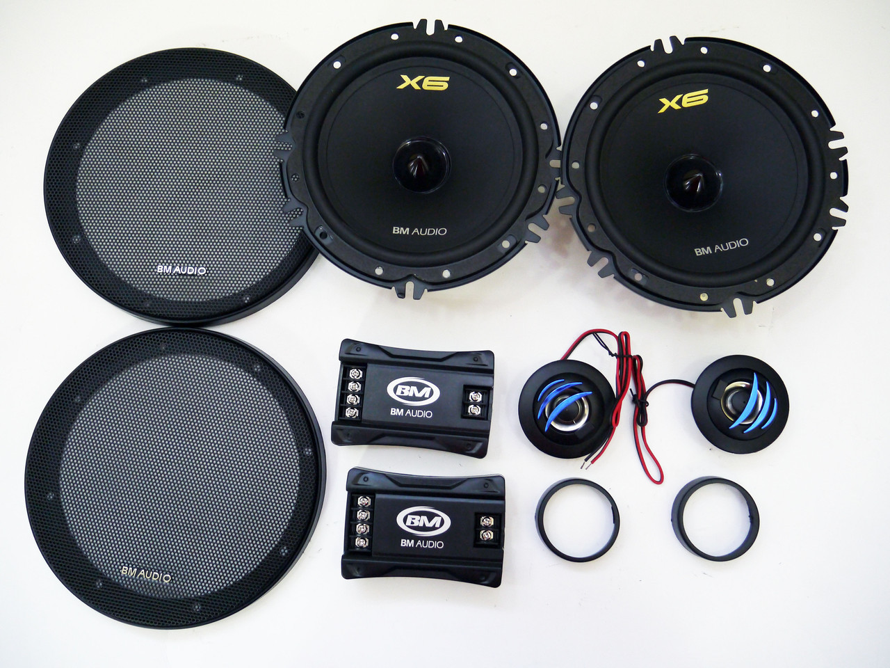 Автомобильные динамики BM Audio F-628-X6 (250W) 16 см.2х полосные компонентные - фото 3 - id-p108928150