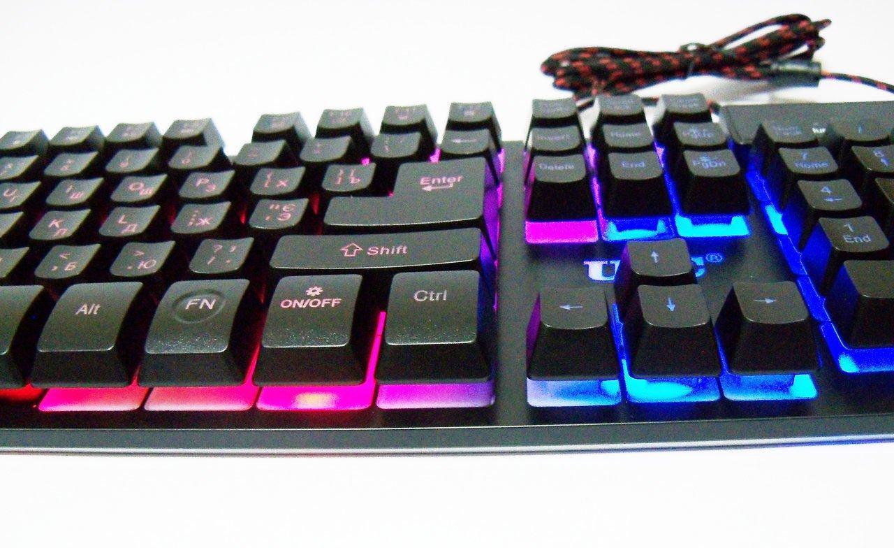 KEYBOARD ZYG 800 Клавиатура USB с подсветкой - фото 1 - id-p108929138