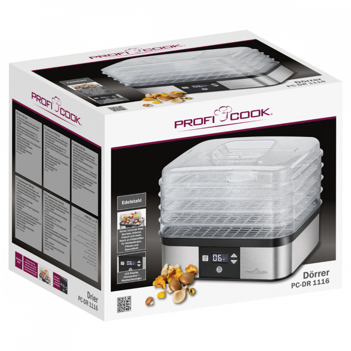 Сушка для овощей и фруктов Profi Cook PC-DR 1116 Германия - фото 5 - id-p108929203