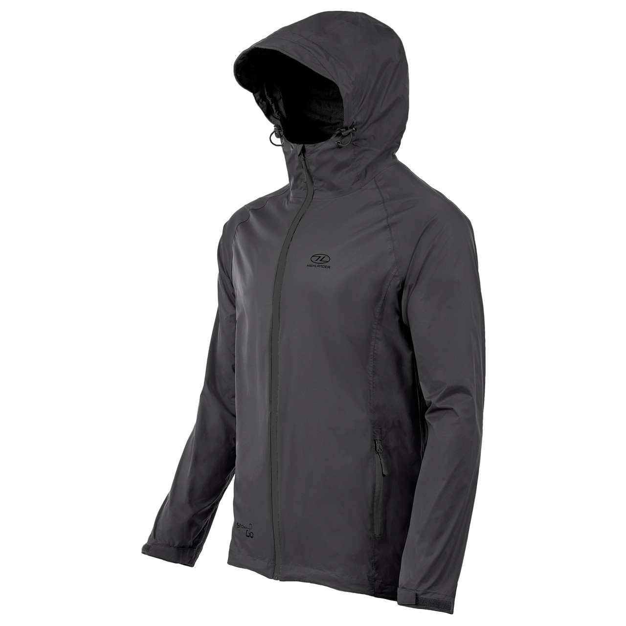 Ветровка мужская Highlander Stow & Go Pack Away Rain Jacket 6000 mm Black XL (JAC077-BK-XL) - фото 2 - id-p108932186