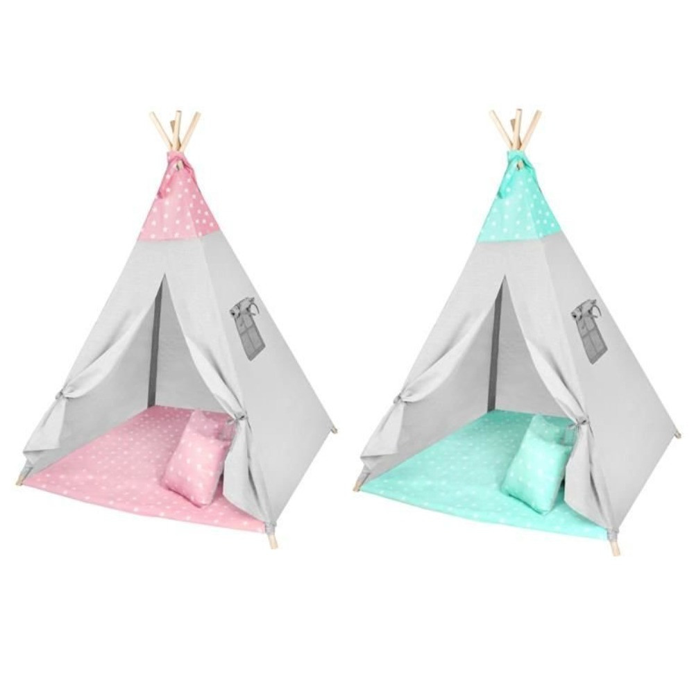 Детская игровая палатка WIGWAM 160 × 115 см розовые звезды 8705 - фото 5 - id-p108928360