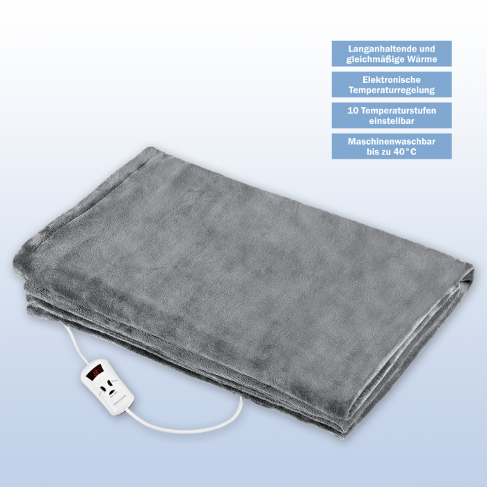 Электрическое одеяло простынь ProfiCare PC-WZD 3061 серый 130х180 см Германия - фото 5 - id-p108928384
