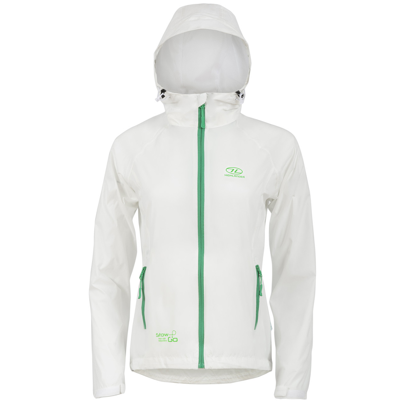 Ветровка женская Highlander Stow & Go Pack Away Rain Jacket 6000 mm White S (JAC077L-WE-S) - фото 1 - id-p108932215