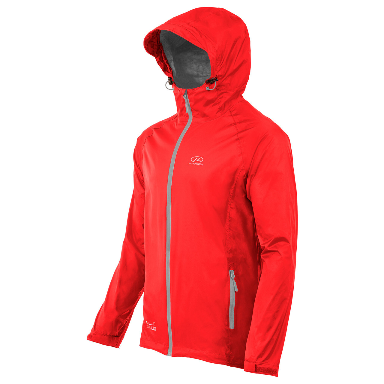 Ветровка мужская Highlander Stow & Go Pack Away Rain Jacket 6000 mm Red XL (Special Offer) - фото 2 - id-p108932250