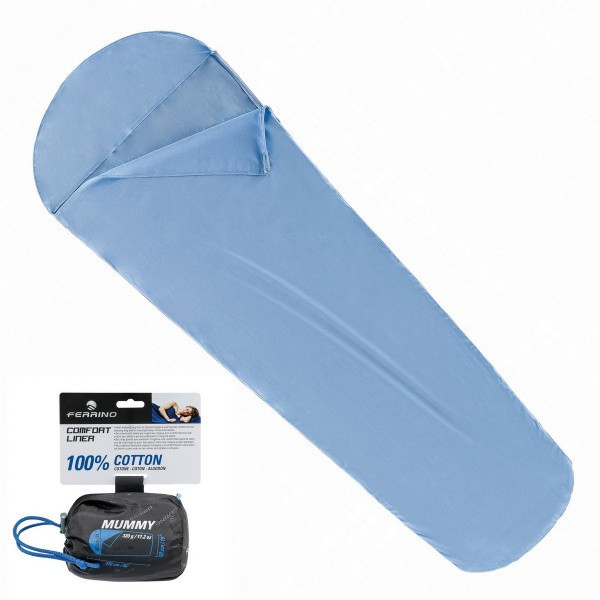 Вкладыш для спального мешка Ferrino Liner Comfort Light Mummy Blue (86503CBB) - фото 1 - id-p108931270
