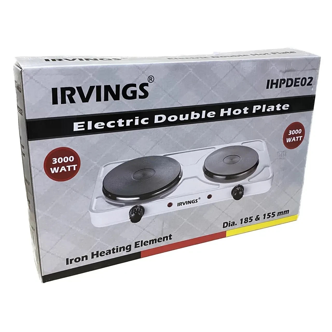 Плита электрическая двухконфорочная Irvings IHPDE02 (1800 Вт.) Германия - фото 2 - id-p108933305