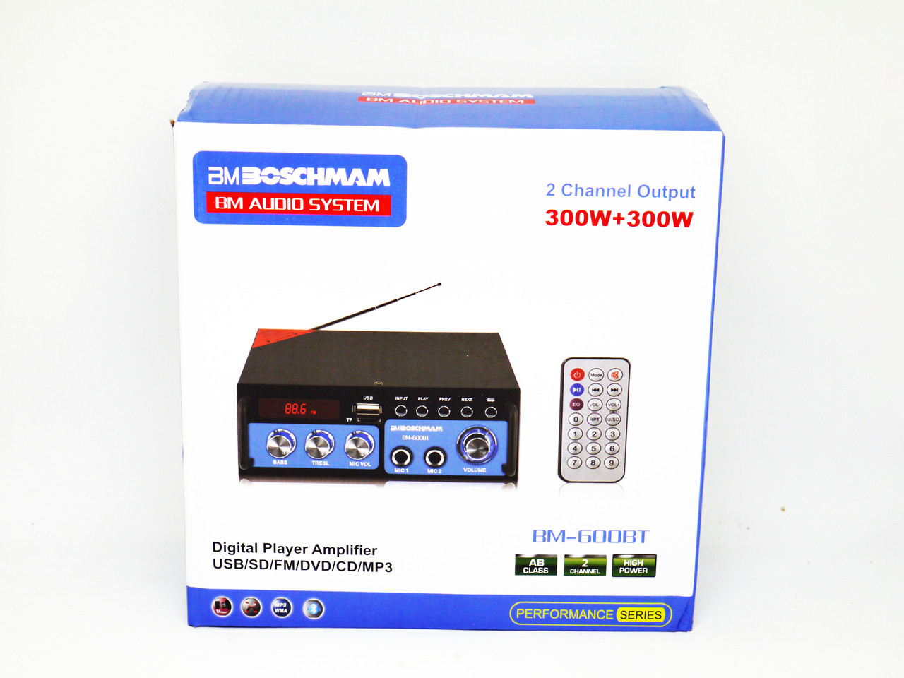 Усилитель звука BM AUDIO BM-600BT FM Bluetooth + Караоке - фото 7 - id-p108928488