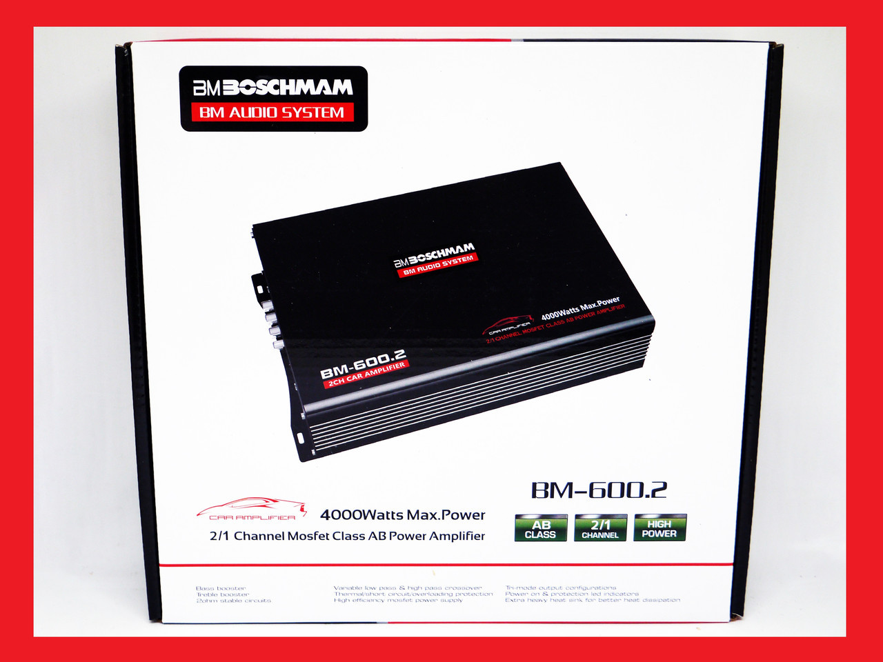 Автомобильный усилитель звука Boschman BM Audio BM-600.2 (2 канальный 4000W) - фото 3 - id-p108928489