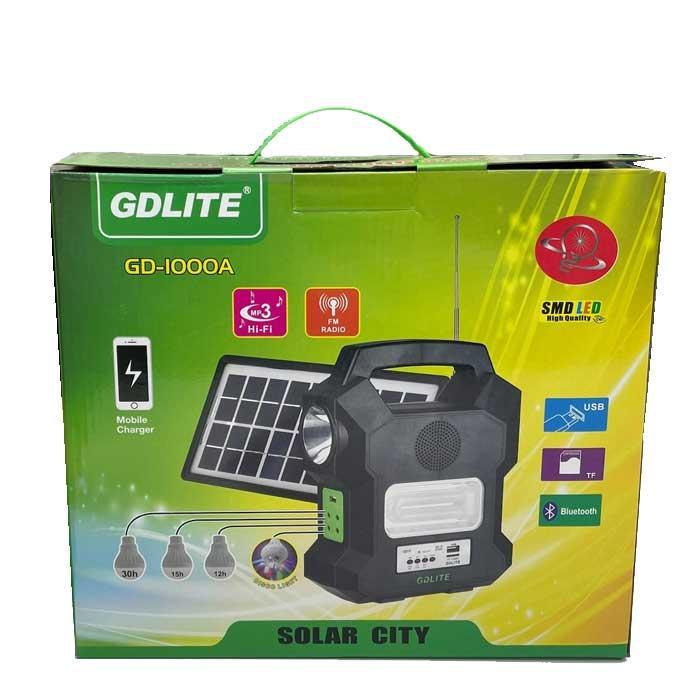 Портативная солнечная автономная система Solar GDLite GD-1000A + FM радио + Bluetooth - фото 10 - id-p108933323