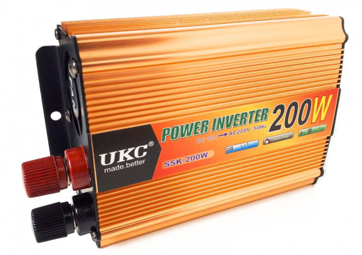 Преобразователь напряжения инвертор UKC 200W 12V-220V - фото 2 - id-p108928520