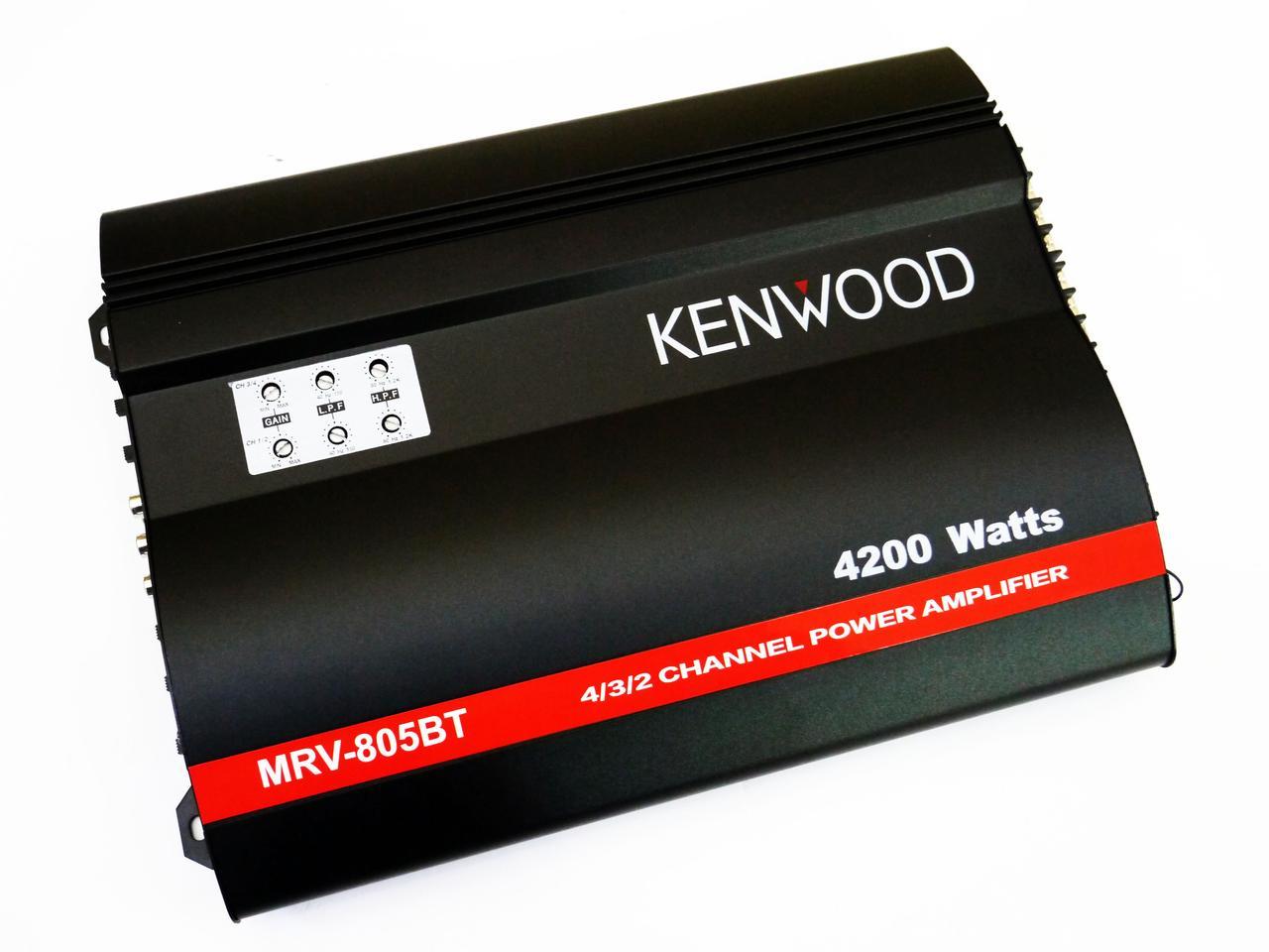 Автомобильный усилитель звука Kenwood MRV-805BT + USB 4200Вт 4х канальный Bluetooth - фото 1 - id-p108928527