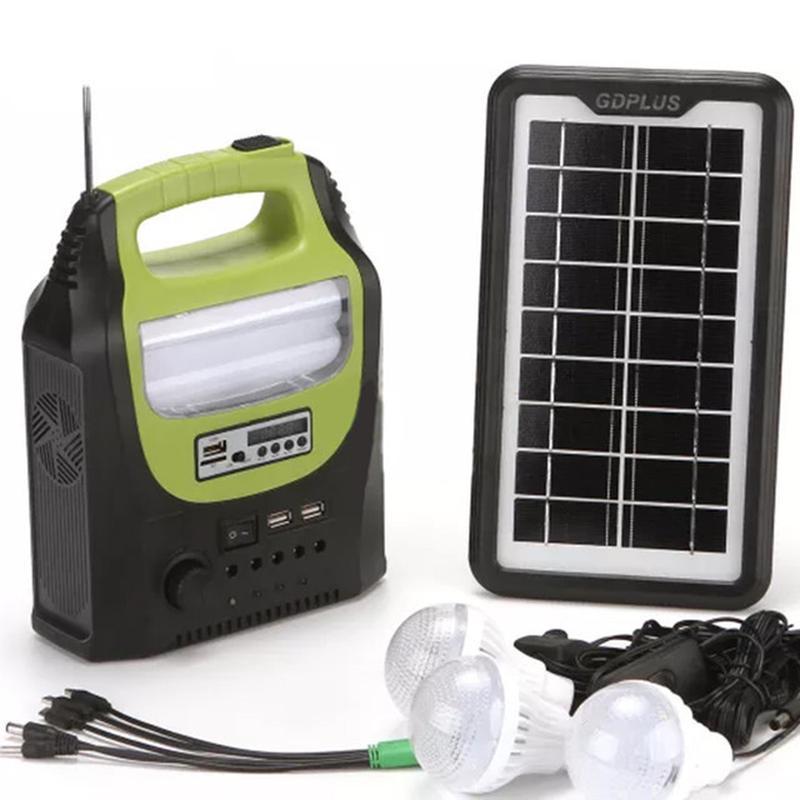 Портативная солнечная автономная система Solar GDPlus GD-8071 + FM радио + Bluetooth - фото 1 - id-p108933436