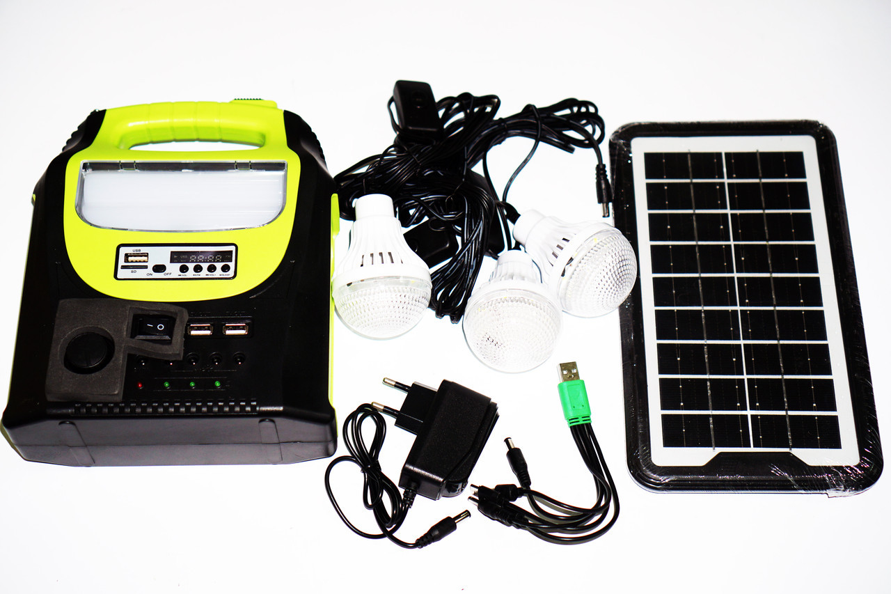 Портативная солнечная автономная система Solar GDPlus GD-8071 + FM радио + Bluetooth - фото 4 - id-p108933436