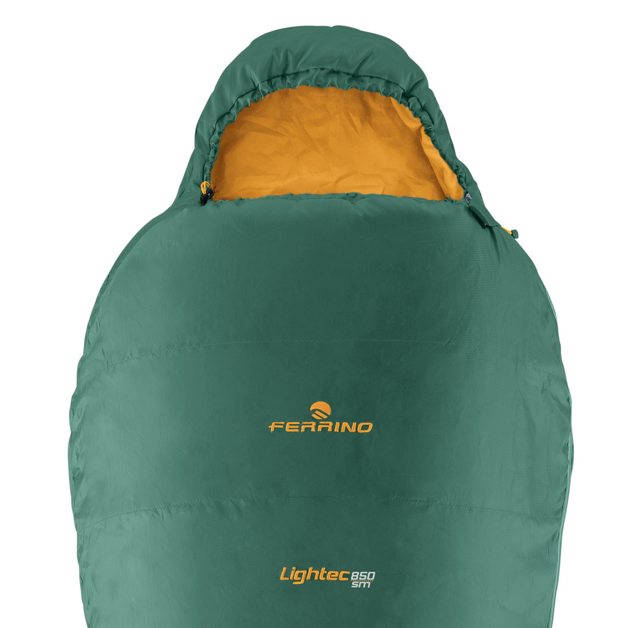 Спальный мешок Ferrino Lightec SM 850/+4°C Green/Yellow (Left) - фото 2 - id-p108930490