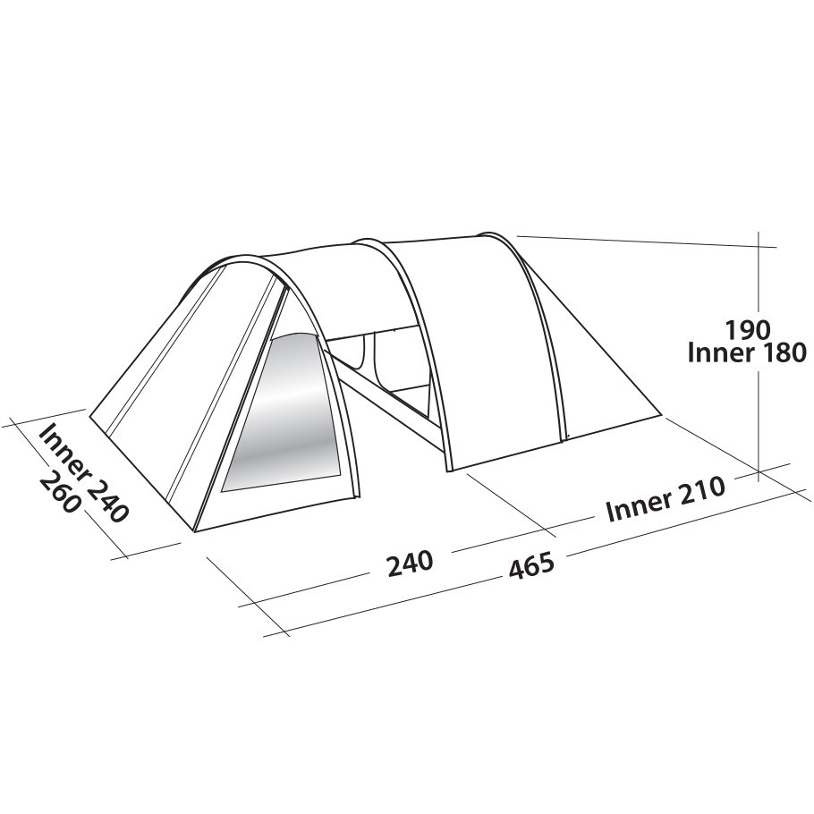 Палатка Easy Camp Galaxy 400 Steel Blue (120413) - фото 3 - id-p108932434