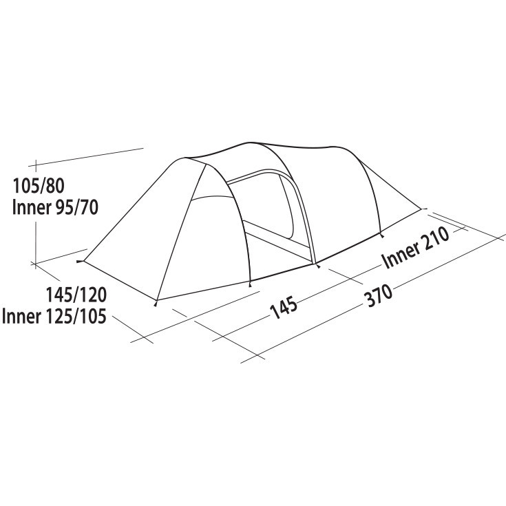 Палатка Easy Camp Magnetar 200 Rustic Green (120414) - фото 9 - id-p108932437