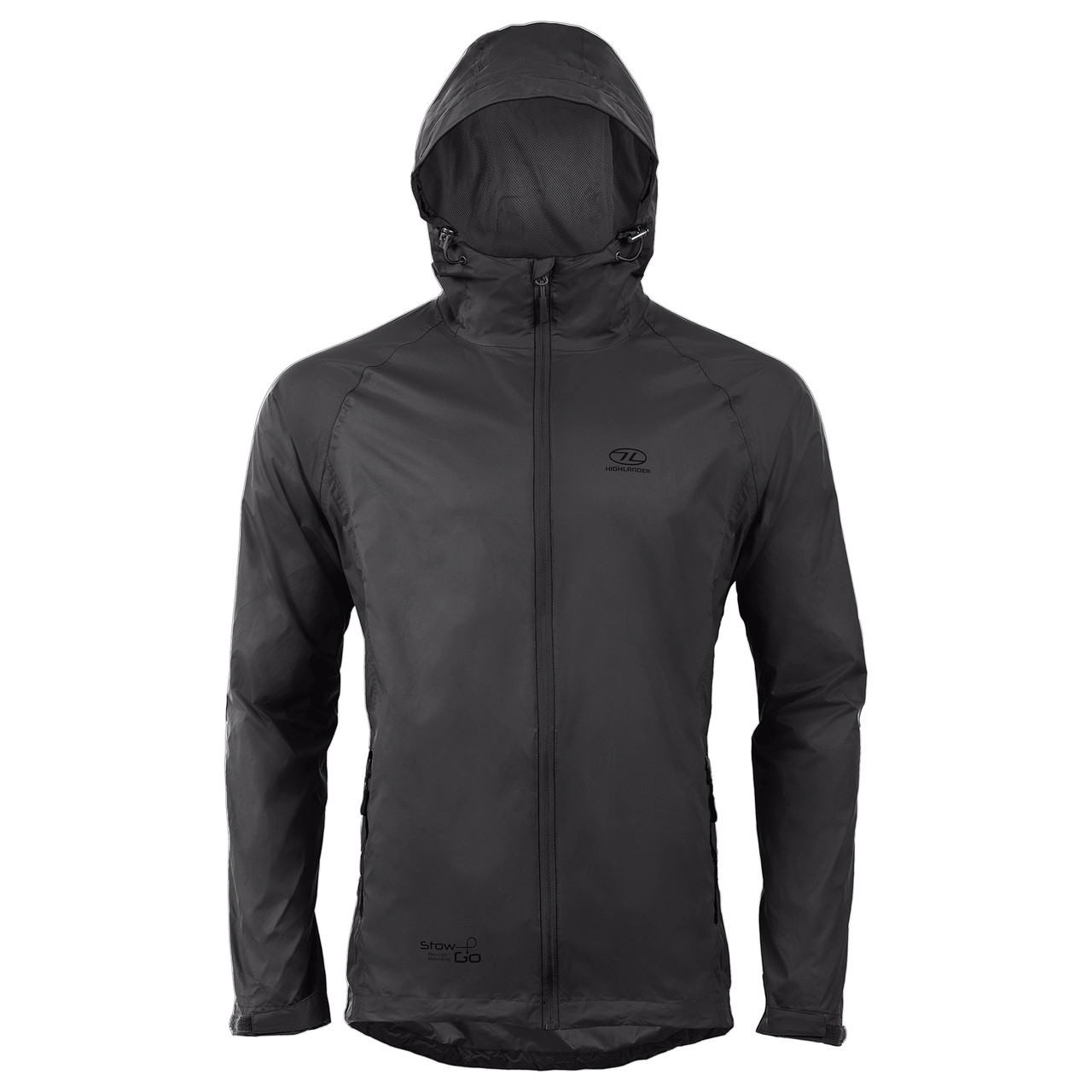 Ветровка мужская Highlander Stow & Go Pack Away Rain Jacket 6000 mm Black M (JAC077-BK-M) - фото 1 - id-p108930519