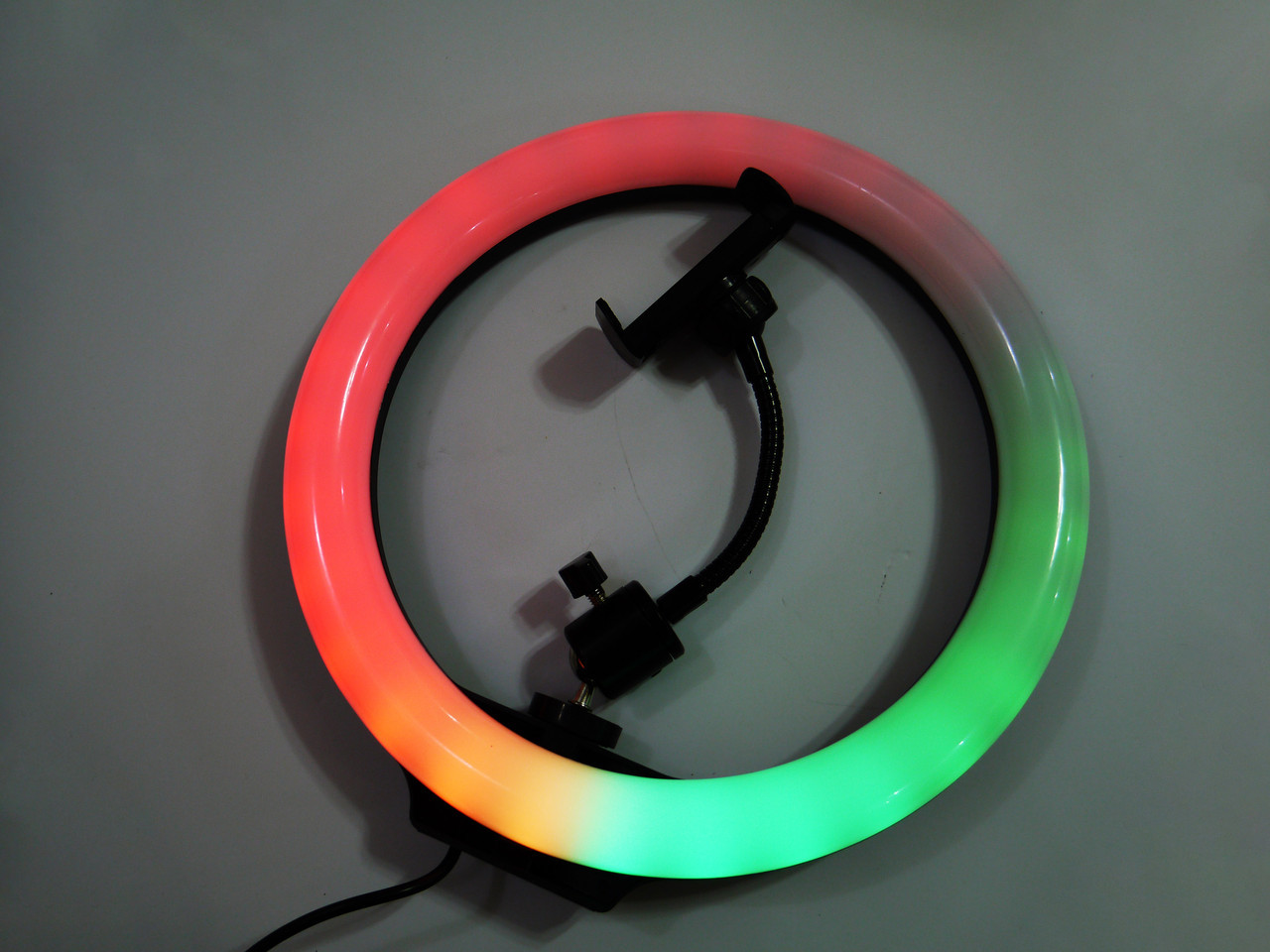 Кольцевая LED лампа RGB MJ26 26см.1 крепление на телефон USB - фото 5 - id-p108933536