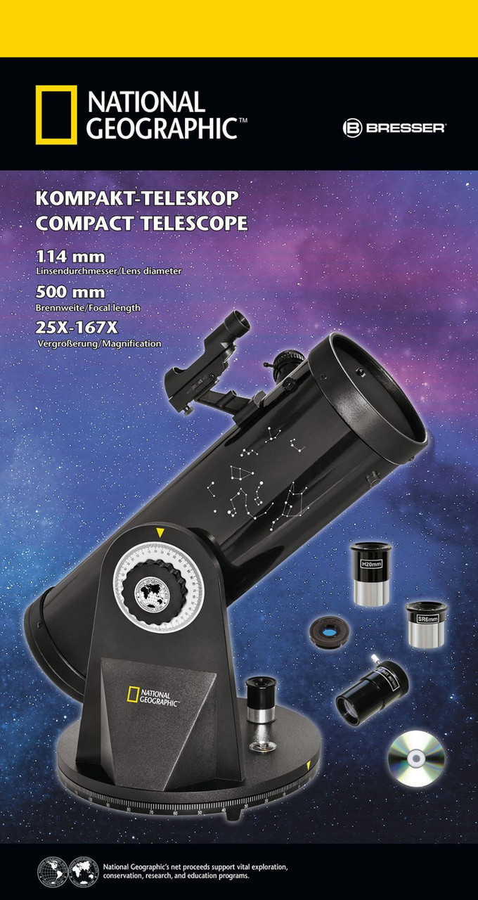 Телескоп National Geographic 114/500 Compact (9065000) - фото 8 - id-p108931532