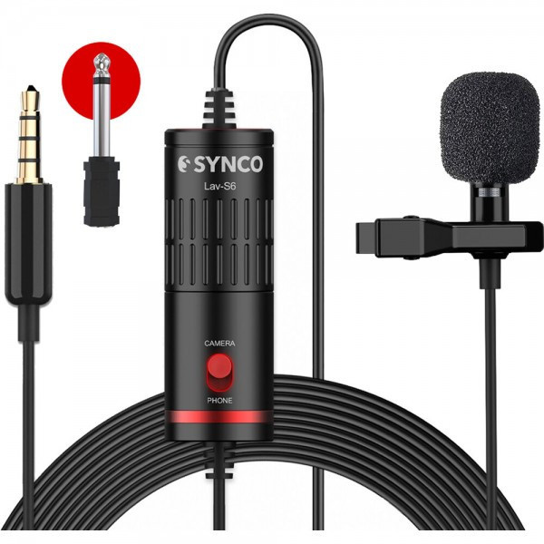 Петличный микрофон для камер и телефонов Synco Lav-S6 - фото 1 - id-p108932541