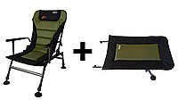 Кресло рыболовное, карповое Novator SR-2 Comfort + Подставка Novator POD-1 Comfort