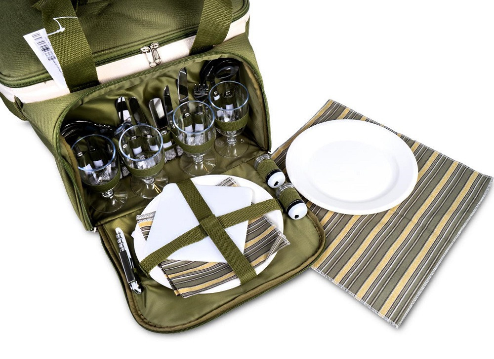 Набор посуды для пикника на 4 персоны в термосумке Ranger Lawn (Арт RA 9909) - фото 3 - id-p108929533