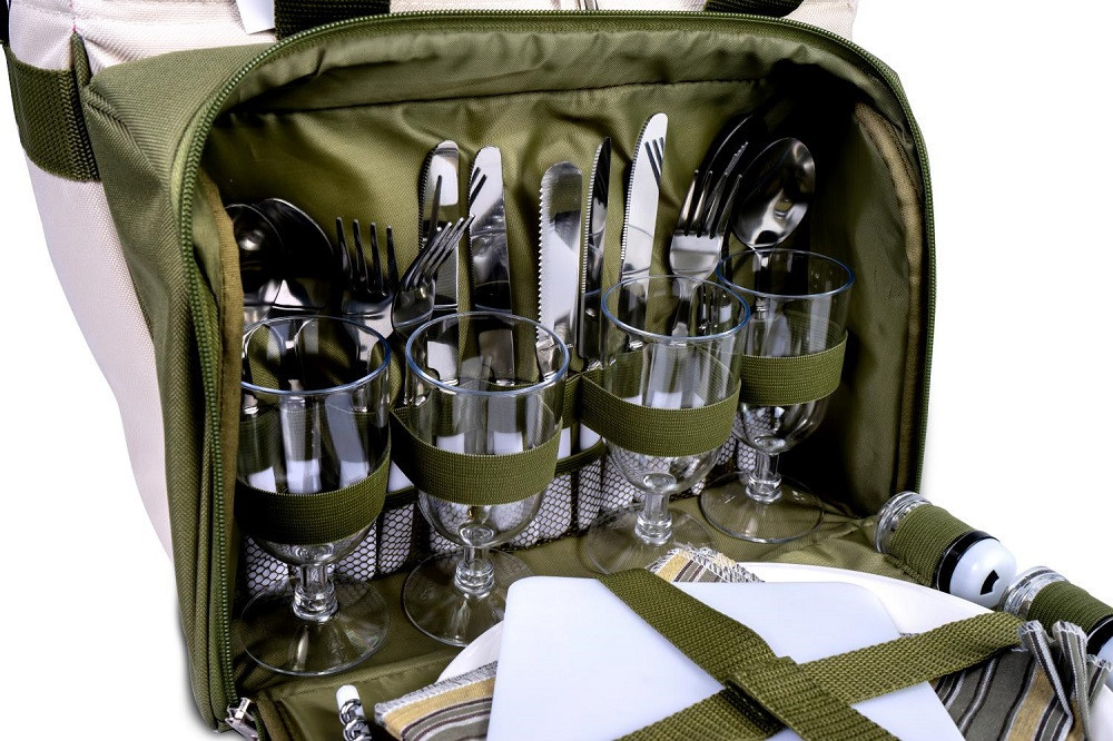 Набор посуды для пикника на 4 персоны в термосумке Ranger Lawn (Арт RA 9909) - фото 6 - id-p108929533