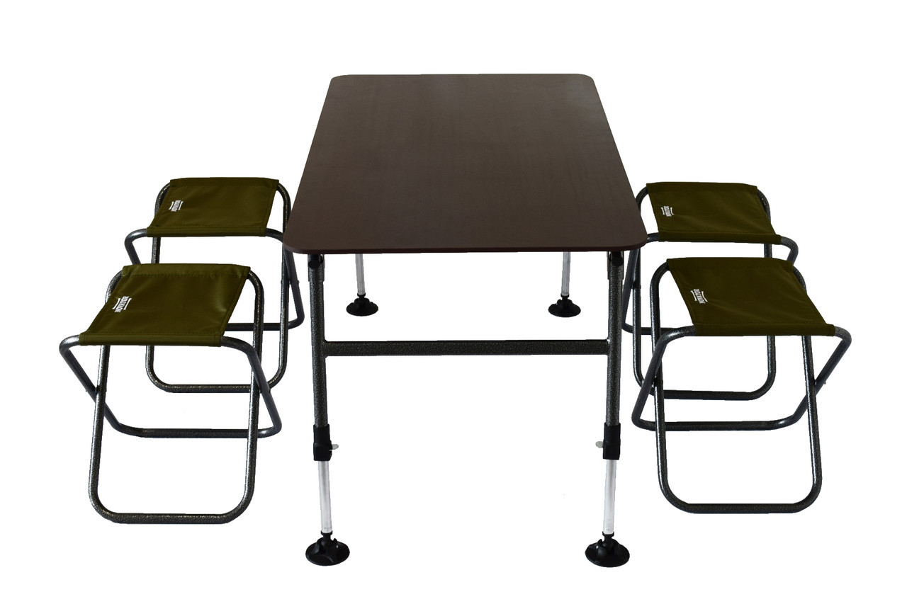 Стол + 4 стула комплект для кемпинга Novator SET-3 (120х65) - фото 10 - id-p108929549