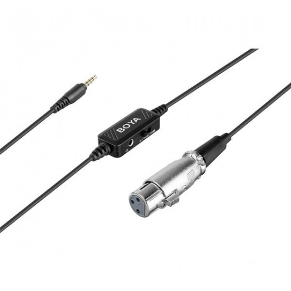 Микрофонный кабель XLR 3.5мм TRRS BOYA BY-BCA6 - фото 1 - id-p108932558