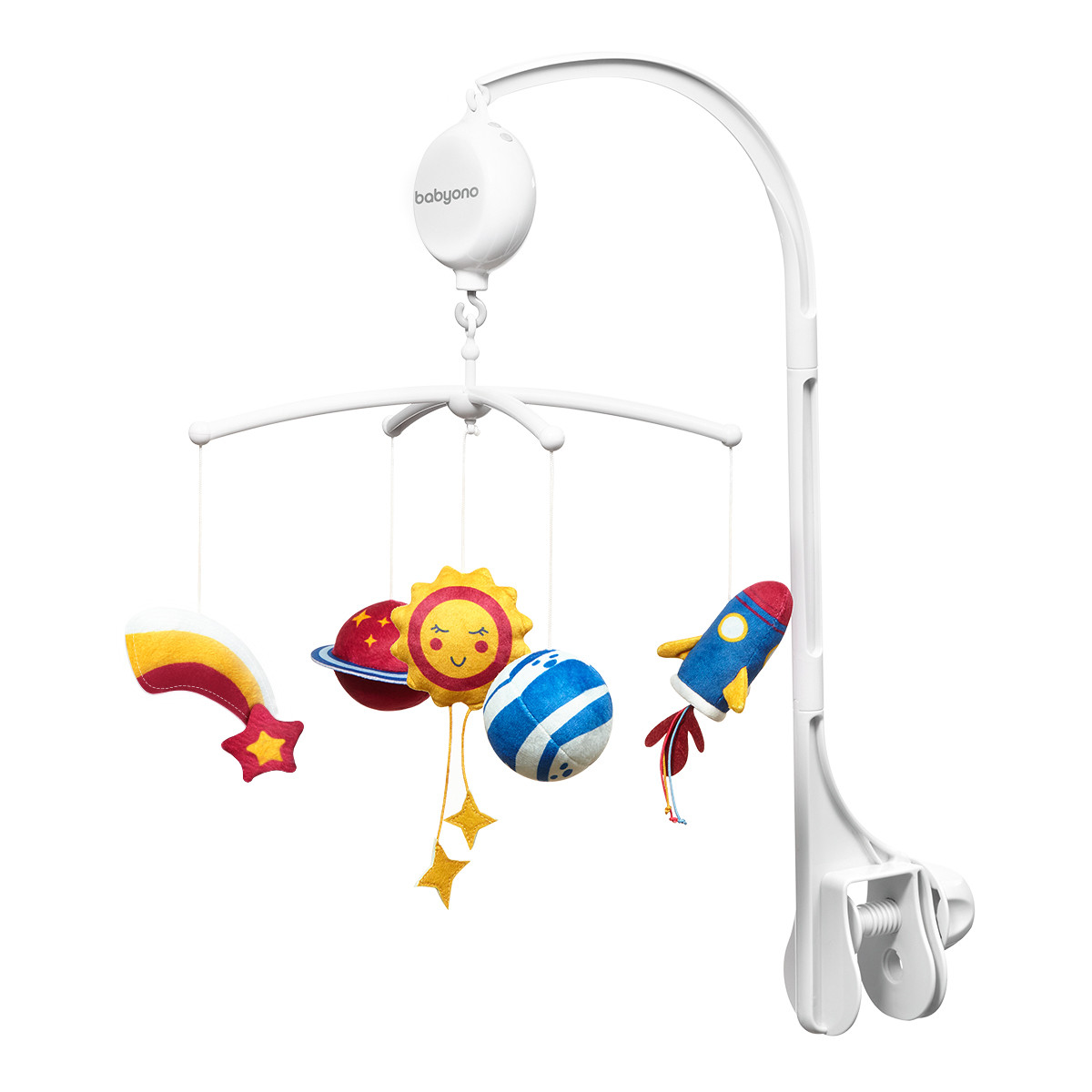 Мобиль для кроватки BABYONO с мелодиями Космос, фото 1