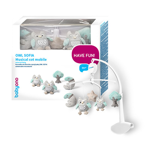 Мобиль BABYONO с мелодиями Сова